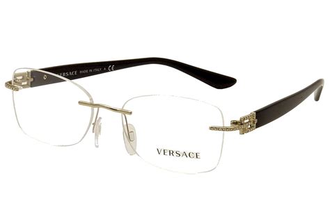 versace eyewear model|Versace rimless eyeglasses for women.